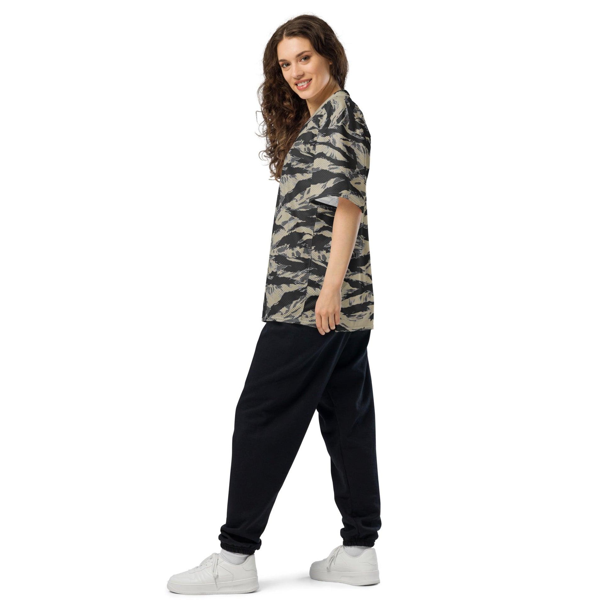 American Tiger Stripe Urban Rubble CAMO Unisex Football Jersey