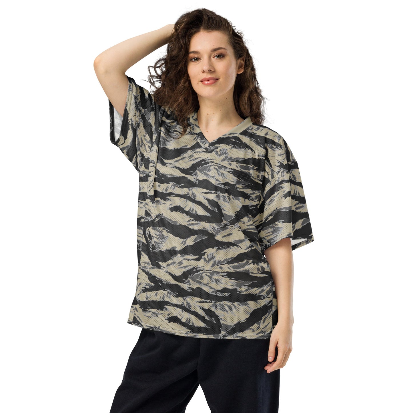 American Tiger Stripe Urban Rubble CAMO Unisex Football Jersey