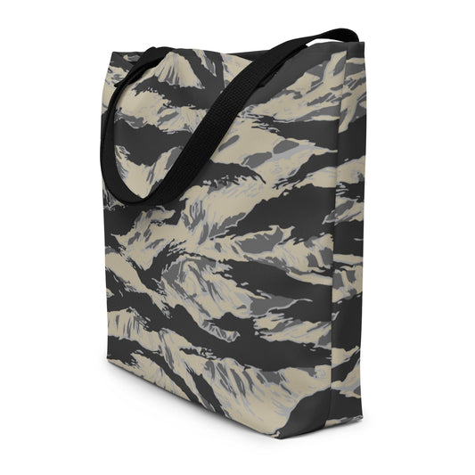 American Tiger Stripe Urban Rubble CAMO Large Tote Bag - Bags