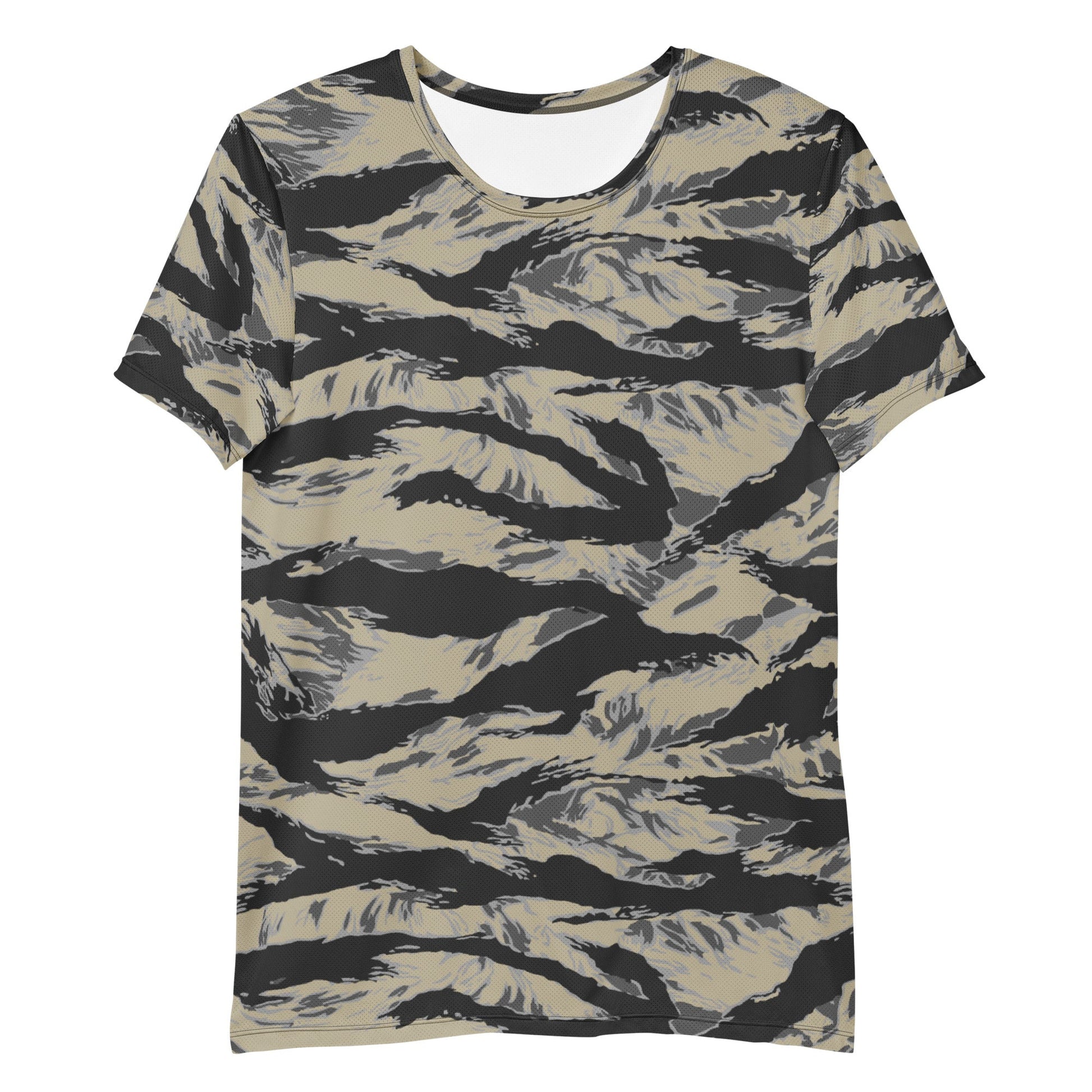 American Tiger Stripe Urban Rubble CAMO Mens athletic t-shirt - Athletic T-Shirts