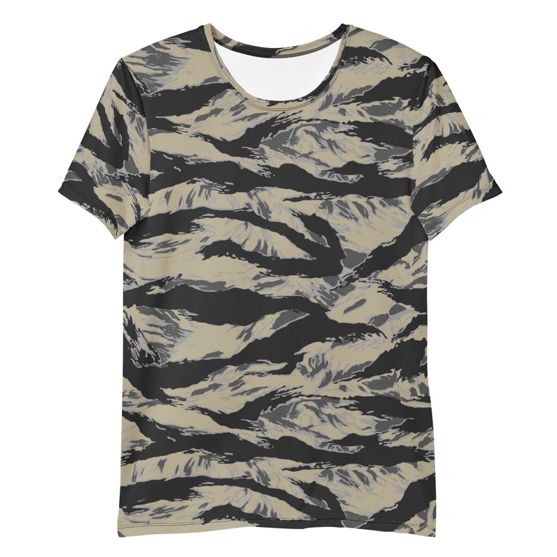 Tiger Stripe Urban Rubble CAMO Mens Athletic T-Shirt - Shirt
