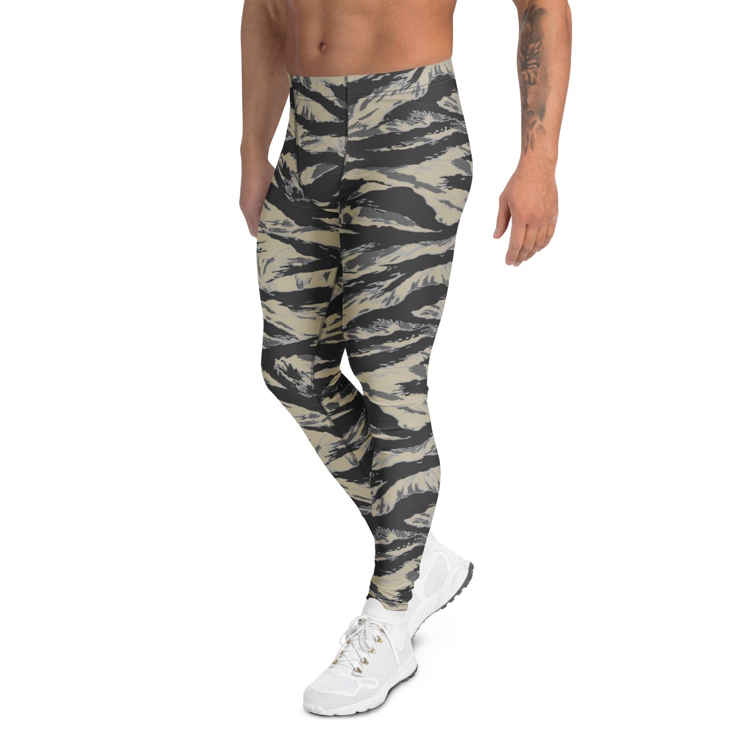 American Tiger Stripe Urban Rubble CAMO Mens Leggings