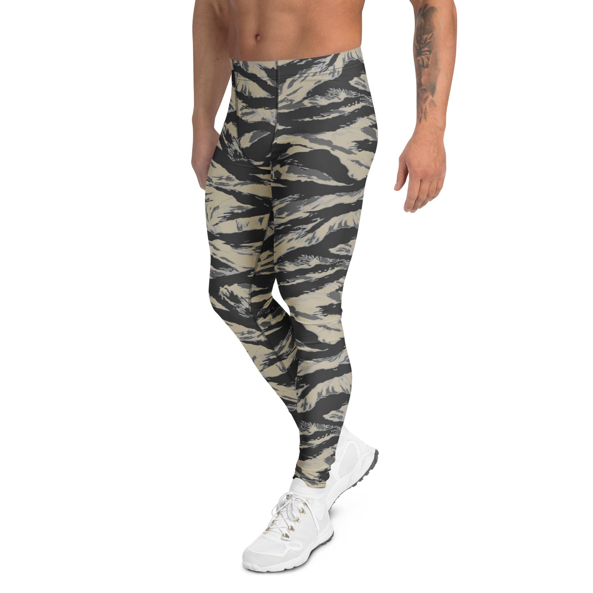 American Tiger Stripe Urban Rubble CAMO Mens Leggings