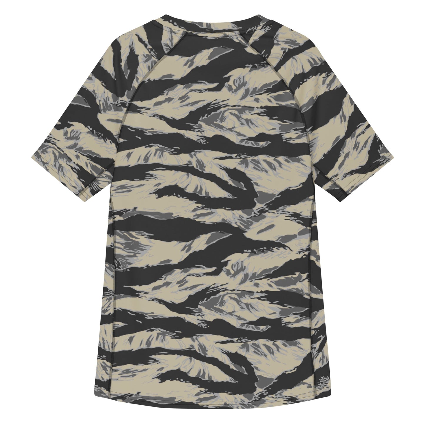 American Tiger Stripe Urban Rubble CAMO Mens Short-Sleeve Rash Guard - Short-sleeve Guards