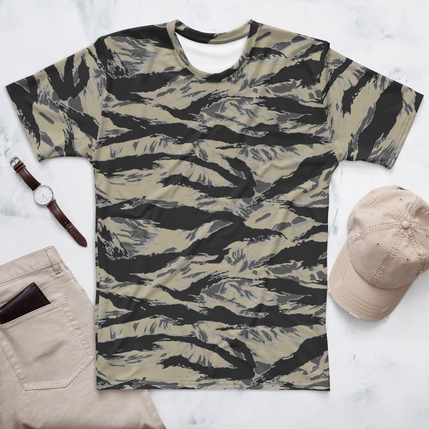 American Tiger Stripe Urban Rubble CAMO Mens t-shirt - XS - T-Shirts