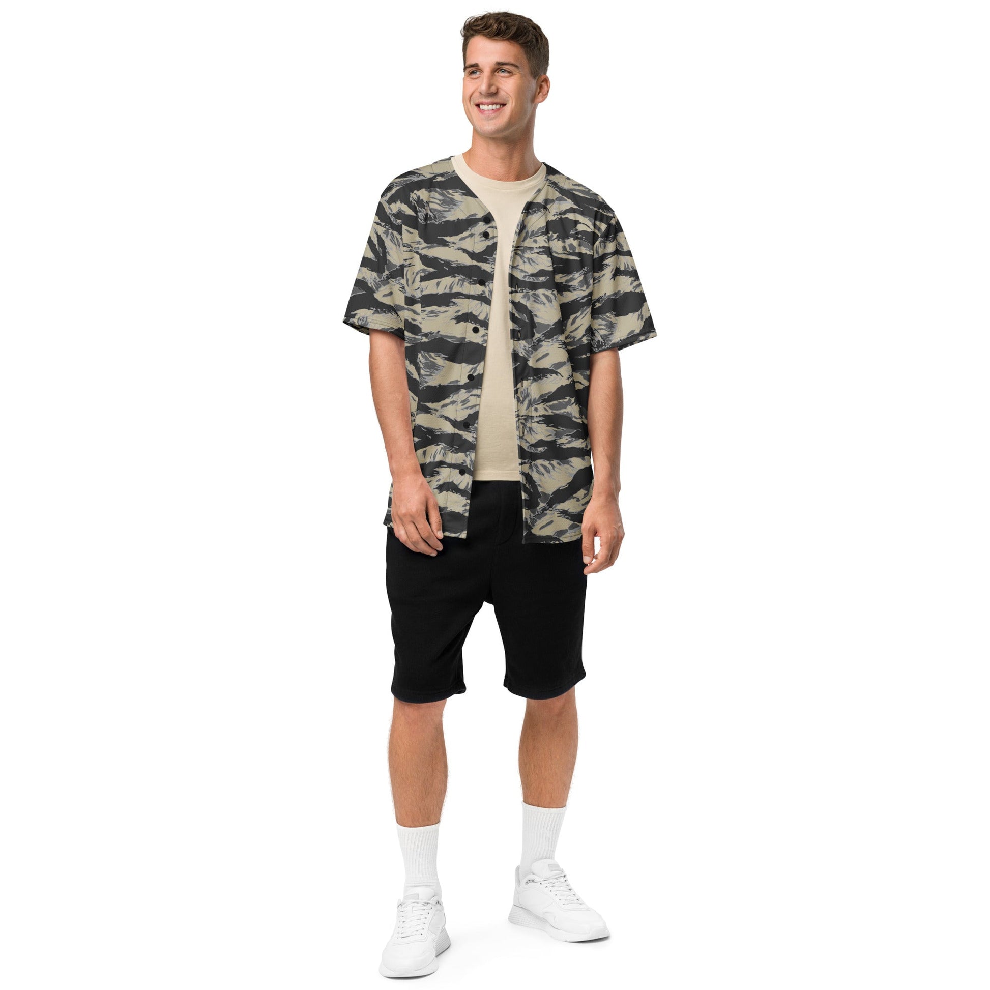 American Tiger Stripe Urban Rubble CAMO Recycled baseball jersey - Baseball Jerseys