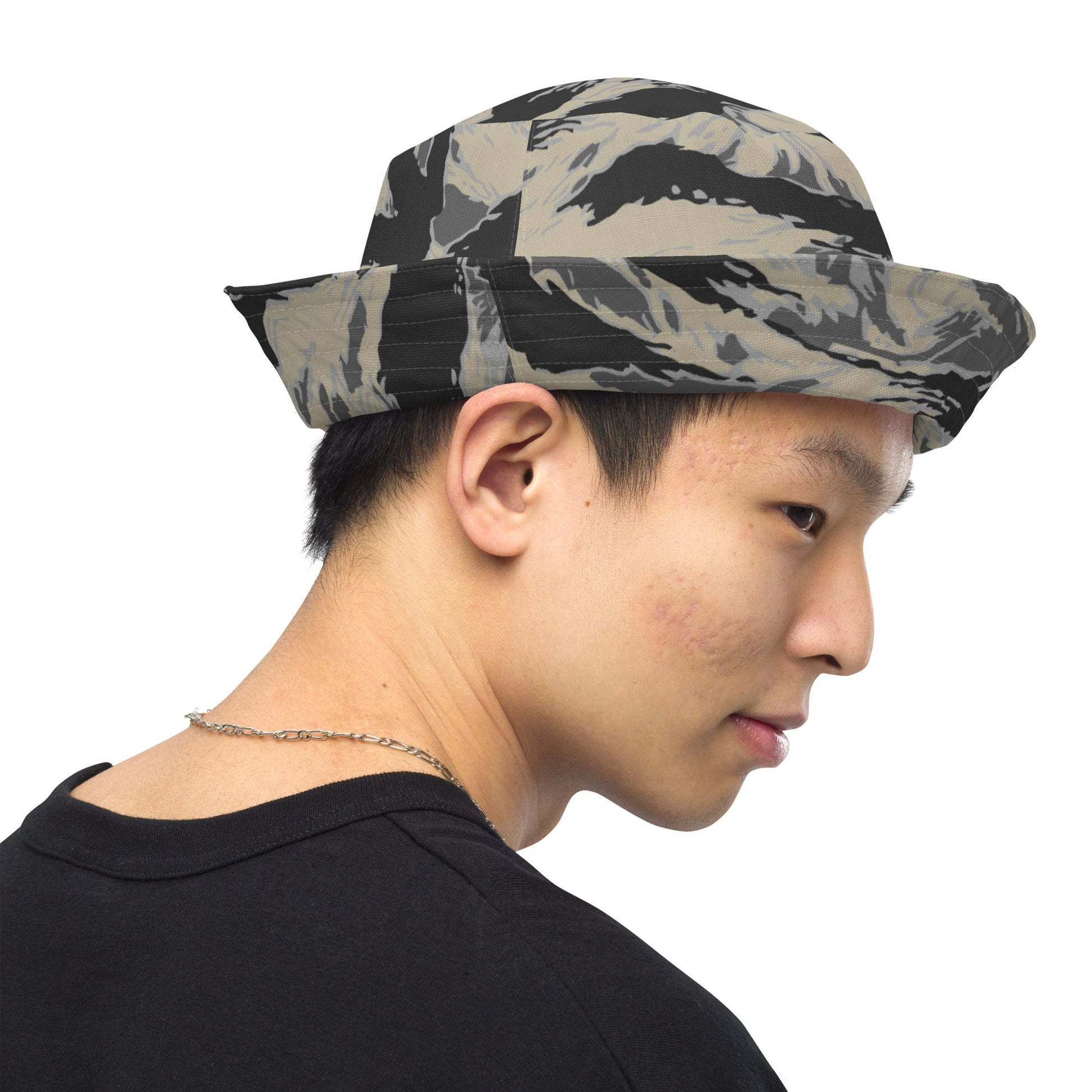 American Tiger Stripe Urban Rubble CAMO Reversible bucket hat - Bucket Hats