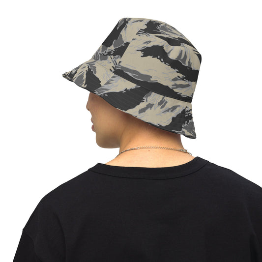 American Tiger Stripe Urban Rubble CAMO Reversible bucket hat - XS - Bucket Hats