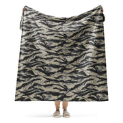 Tiger Stripe Urban Rubble CAMO Sherpa Blanket - 60″×80″