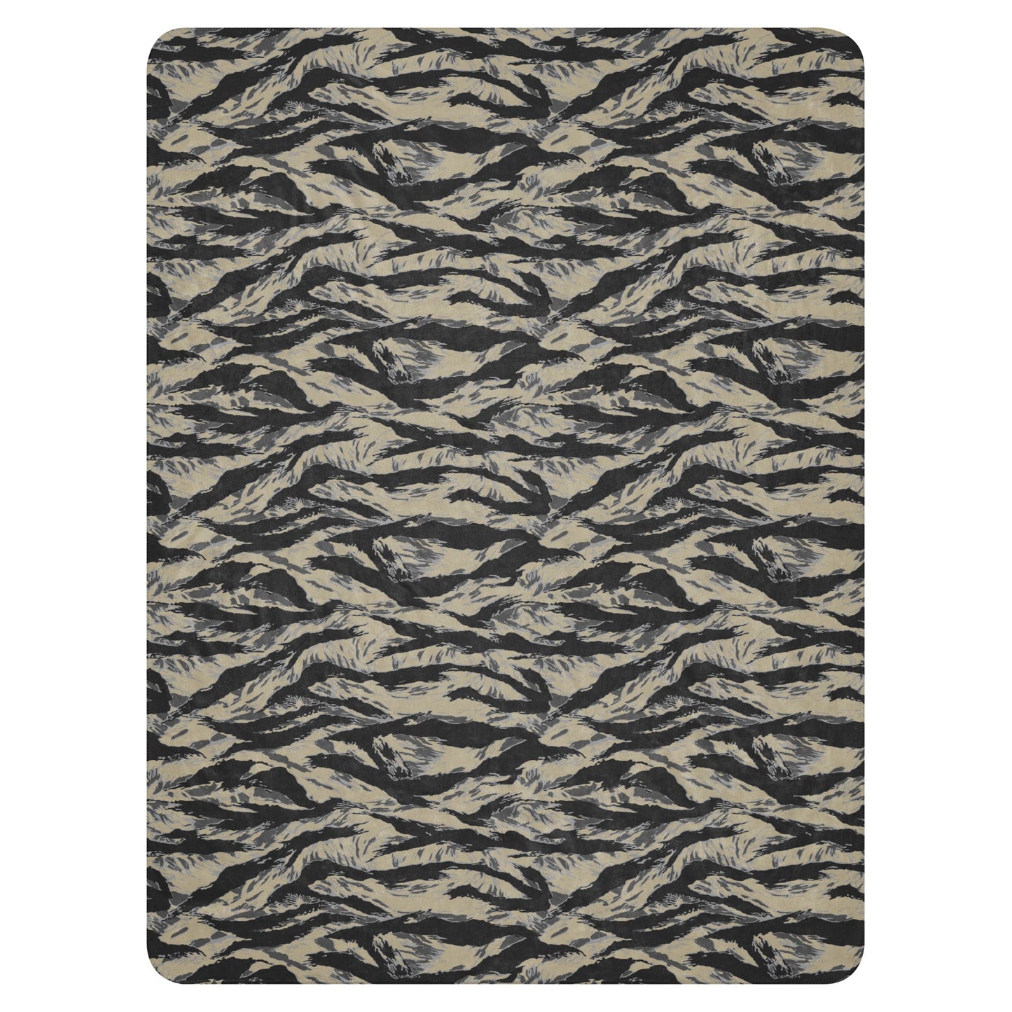 American Tiger Stripe Urban Rubble CAMO Sherpa blanket - Blankets