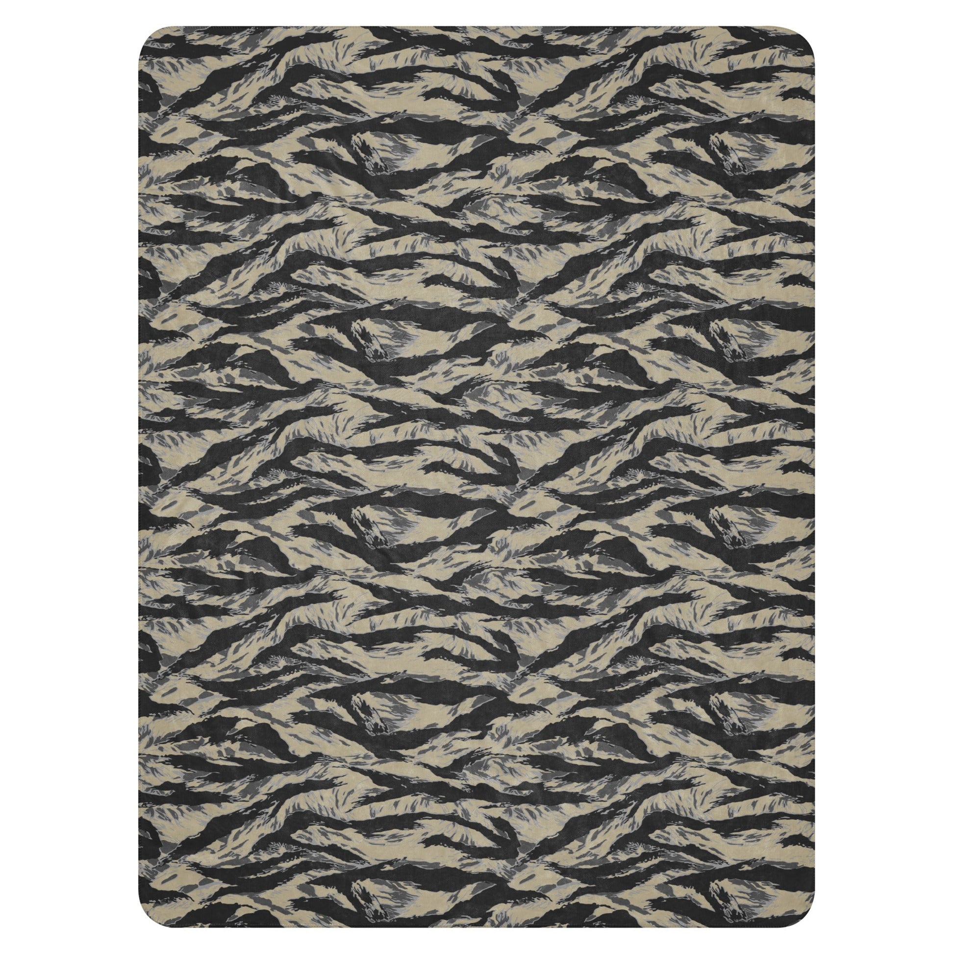 American Tiger Stripe Urban Rubble CAMO Sherpa blanket - Blankets