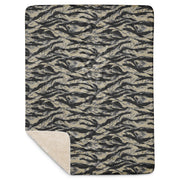 Tiger Stripe Urban Rubble CAMO Sherpa Blanket