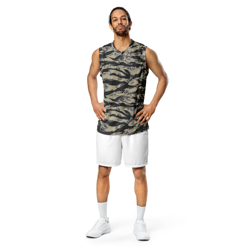Tiger Stripe Urban Rubble CAMO Unisex Basketball Jersey