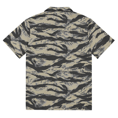 American Tiger Stripe Urban Rubble CAMO Unisex button shirt - Button Shirts