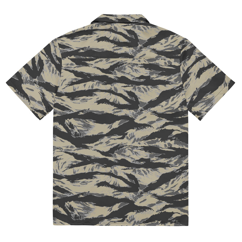 Tiger Stripe Urban Rubble CAMO Unisex Short-Sleeve Button Shirt
