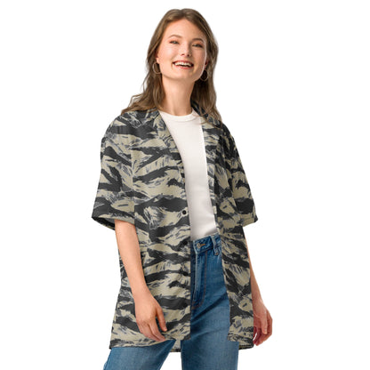 American Tiger Stripe Urban Rubble CAMO Unisex button shirt - Button Shirts