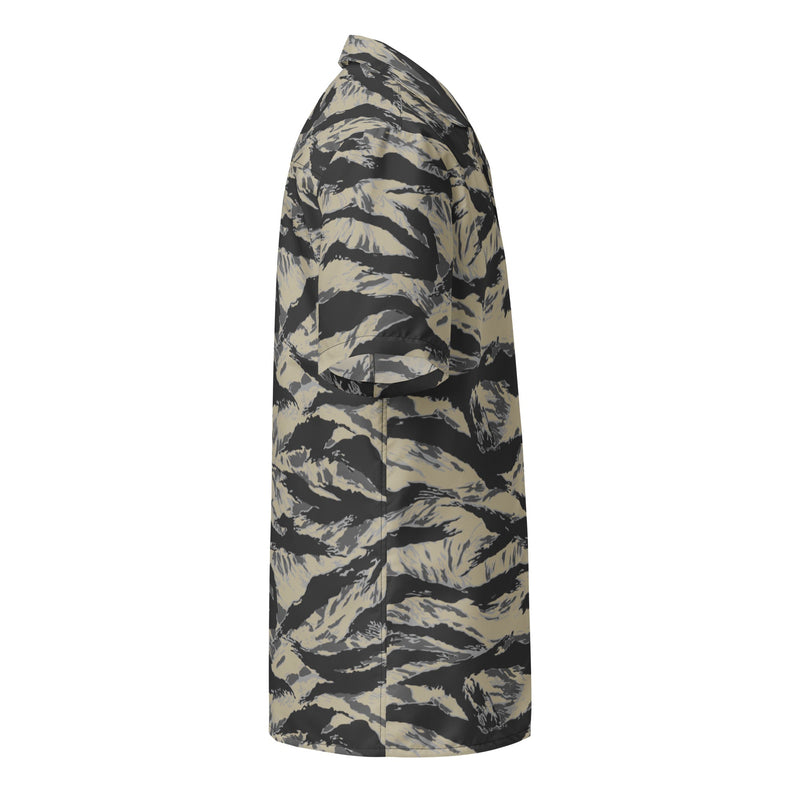 Tiger Stripe Urban Rubble CAMO Unisex Short-Sleeve Button Shirt