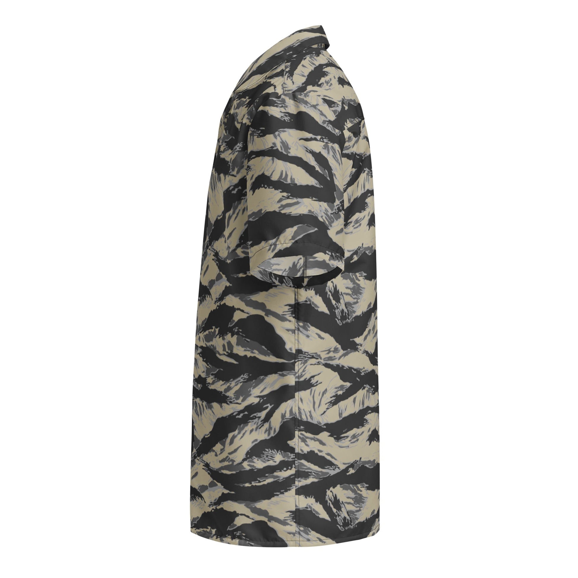 American Tiger Stripe Urban Rubble CAMO Unisex button shirt - Button Shirts