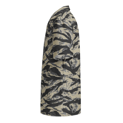 American Tiger Stripe Urban Rubble CAMO Unisex button shirt - Button Shirts