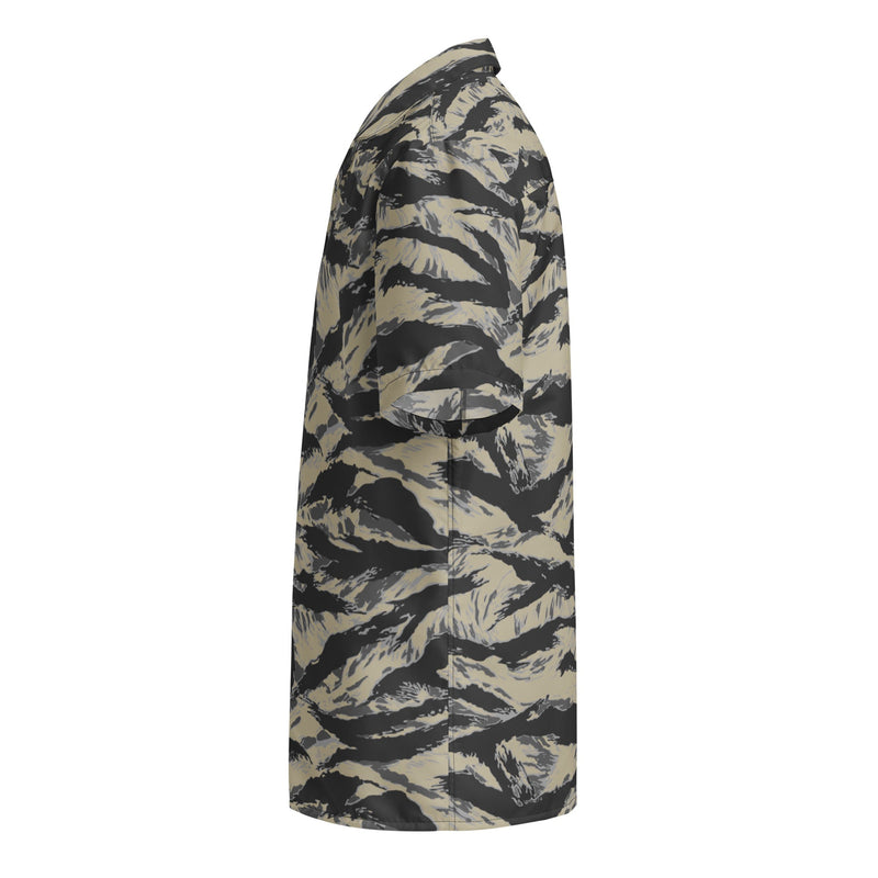 Tiger Stripe Urban Rubble CAMO Unisex Short-Sleeve Button Shirt