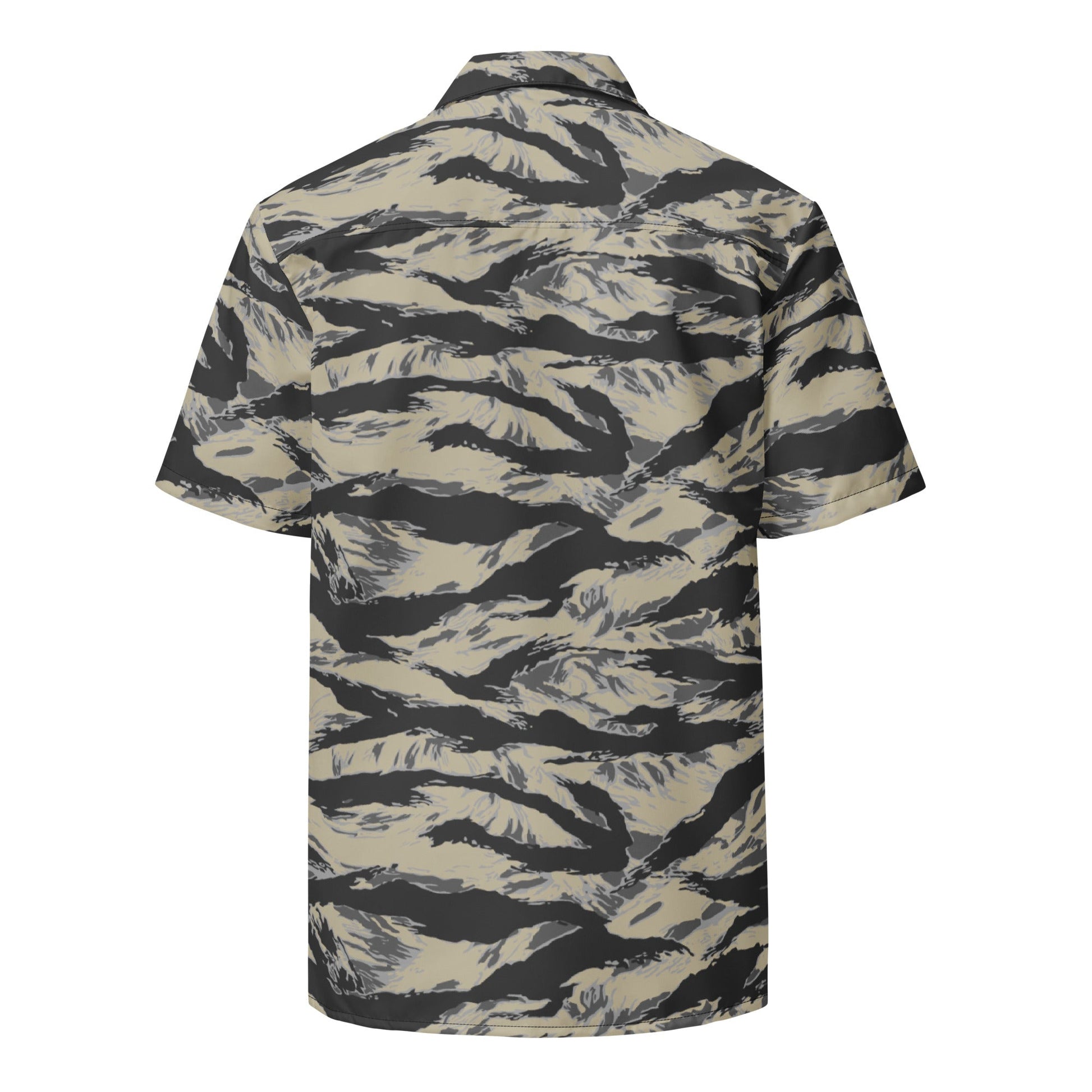 American Tiger Stripe Urban Rubble CAMO Unisex button shirt - Button Shirts