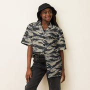 Tiger Stripe Urban Rubble CAMO Unisex Short-Sleeve Button Shirt
