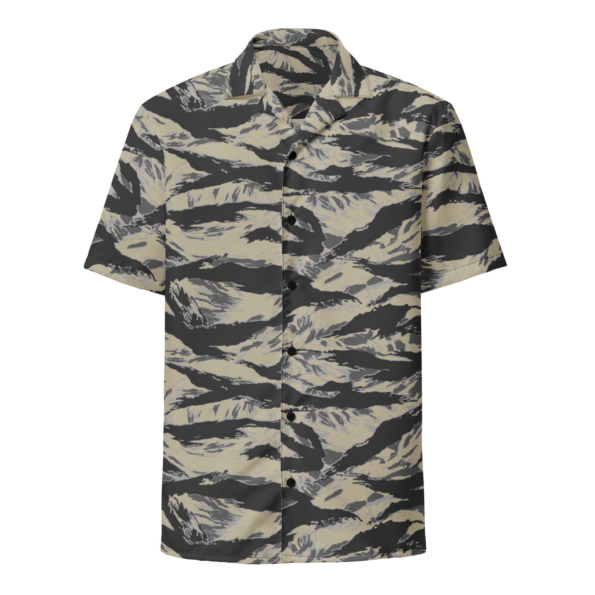 American Tiger Stripe Urban Rubble CAMO Unisex button shirt - Button Shirts