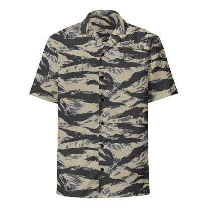 American Tiger Stripe Urban Rubble CAMO Unisex button shirt - Button Shirts