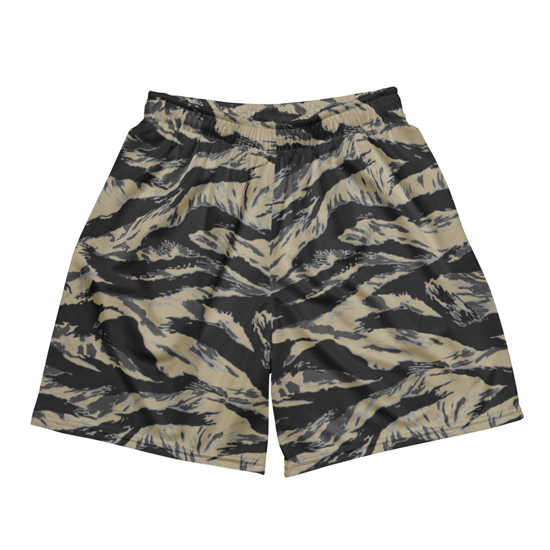 Tiger Stripe Urban Rubble CAMO Unisex Mesh Shorts - 2XS
