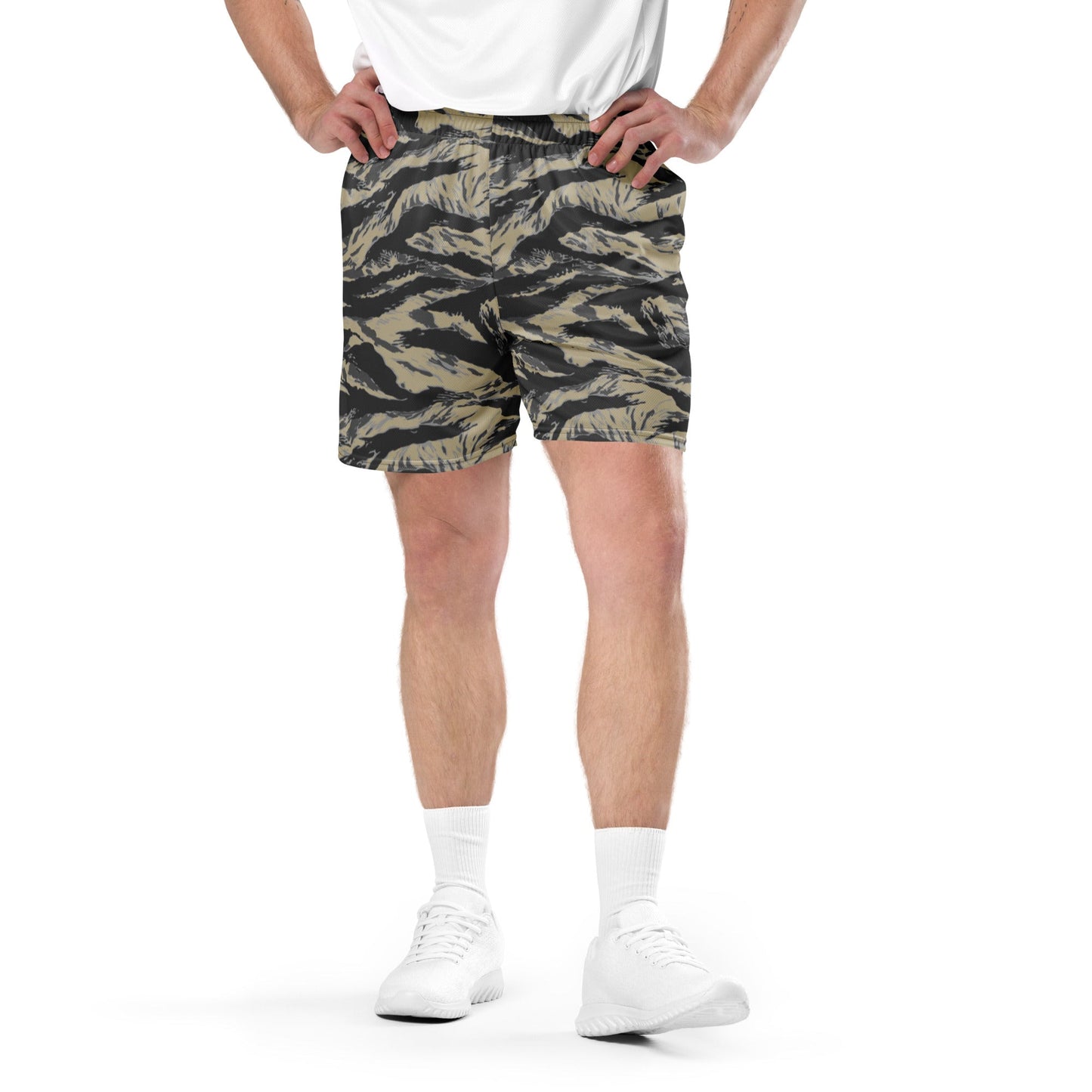American Tiger Stripe Urban Rubble CAMO Unisex mesh shorts - Mesh Shorts