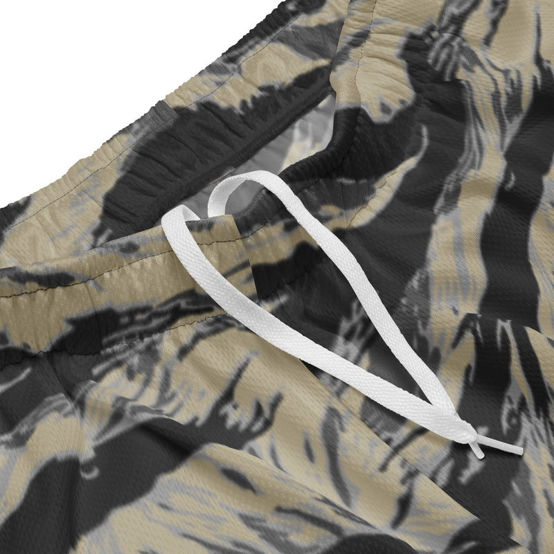 Tiger Stripe Urban Rubble CAMO Unisex Mesh Shorts