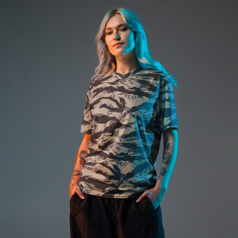 Tiger Stripe Urban Rubble CAMO Unisex Sports Jersey