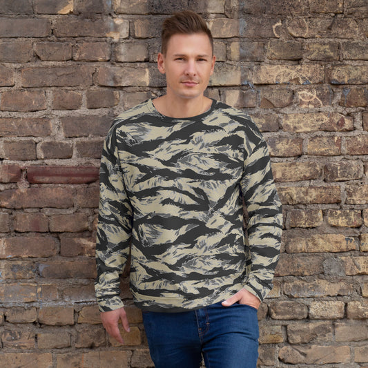 American Tiger Stripe Urban Rubble CAMO Unisex Sweatshirt - 2XS - Sweatshirts
