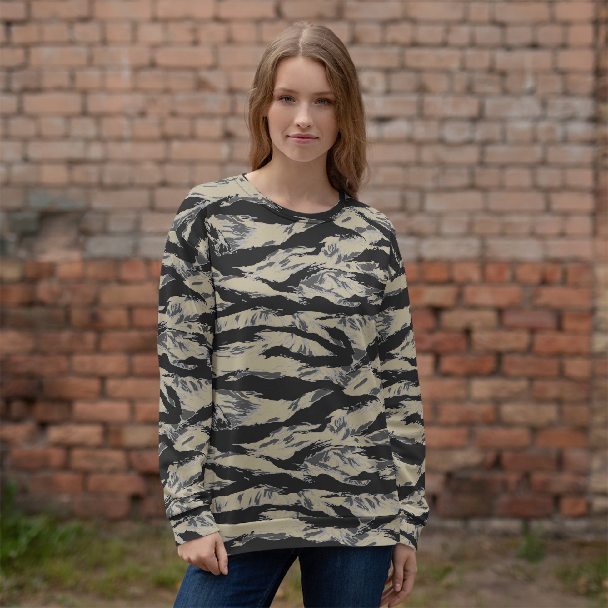 American Tiger Stripe Urban Rubble CAMO Unisex Sweatshirt - Sweatshirts