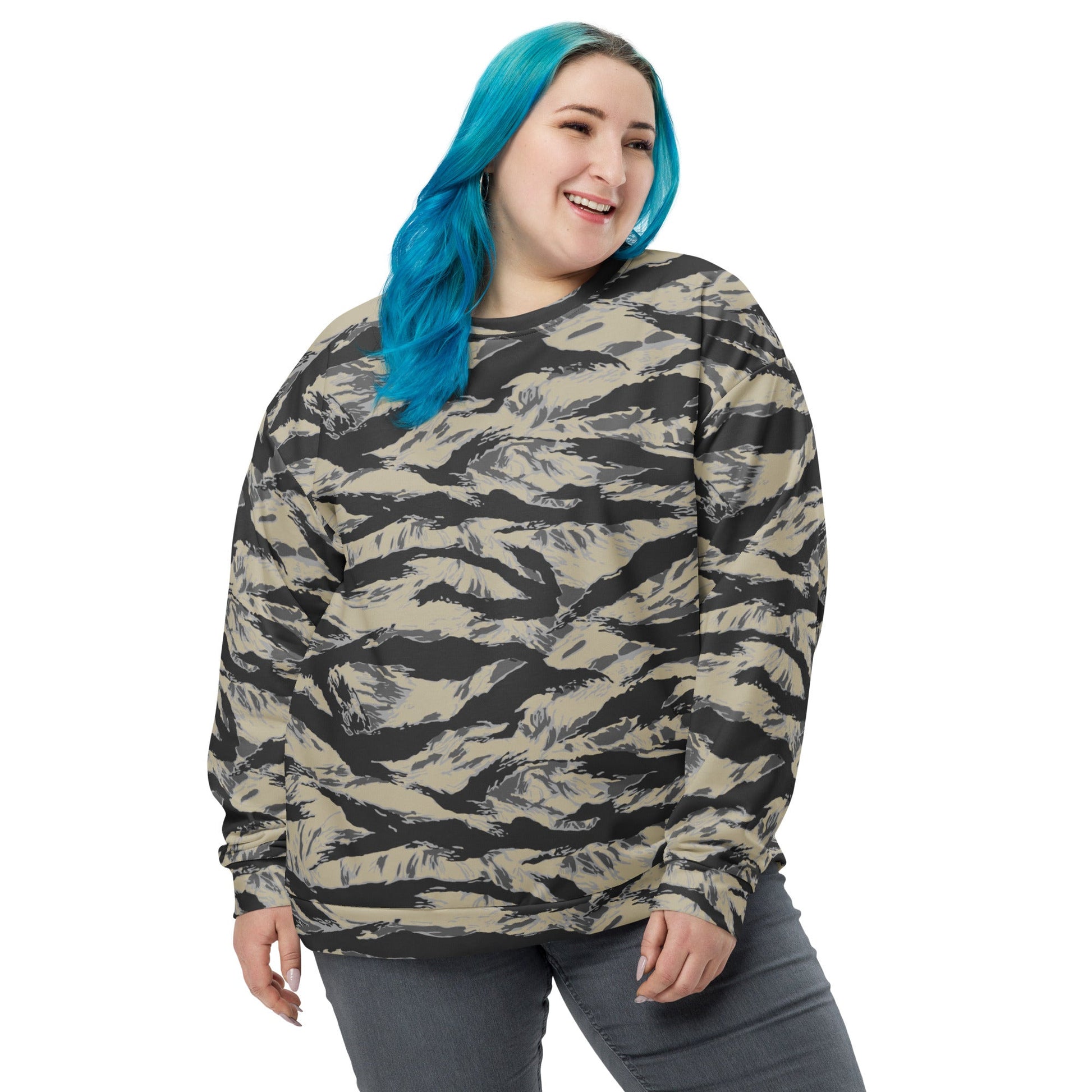 American Tiger Stripe Urban Rubble CAMO Unisex Sweatshirt - Sweatshirts