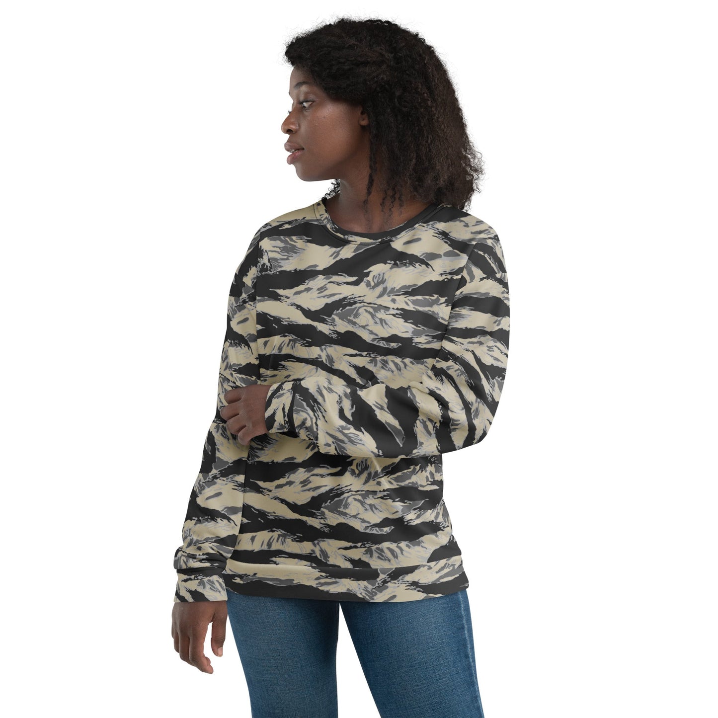 American Tiger Stripe Urban Rubble CAMO Unisex Sweatshirt - Sweatshirts