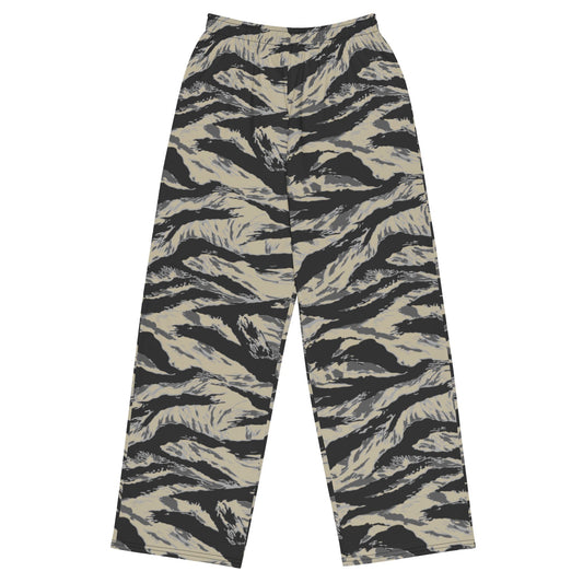 American Tiger Stripe Urban Rubble CAMO unisex wide-leg pants - 2XS - Wide-leg Pants