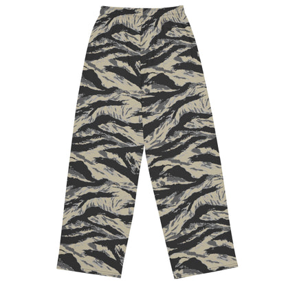 American Tiger Stripe Urban Rubble CAMO unisex wide-leg pants - Wide-leg Pants