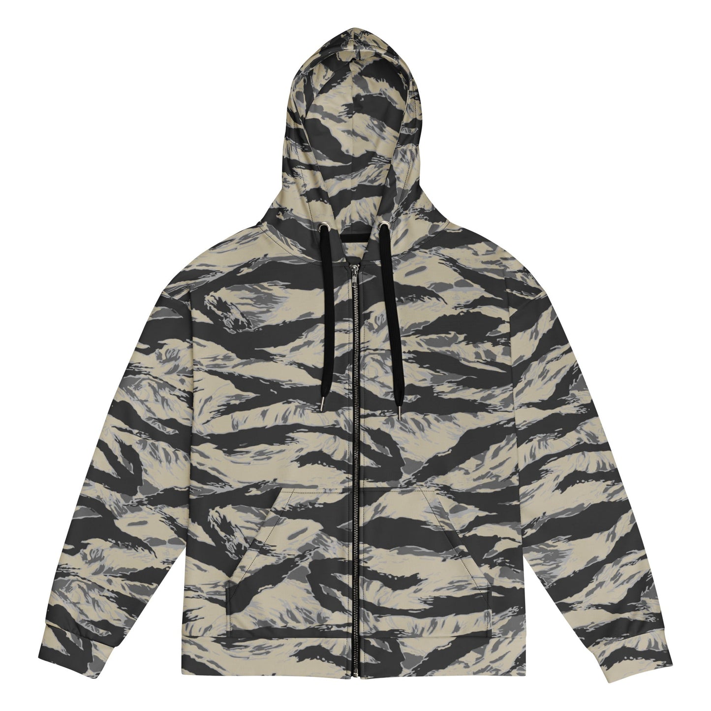 American Tiger Stripe Urban Rubble CAMO Unisex zip hoodie - 2XS - Zip Hoodies