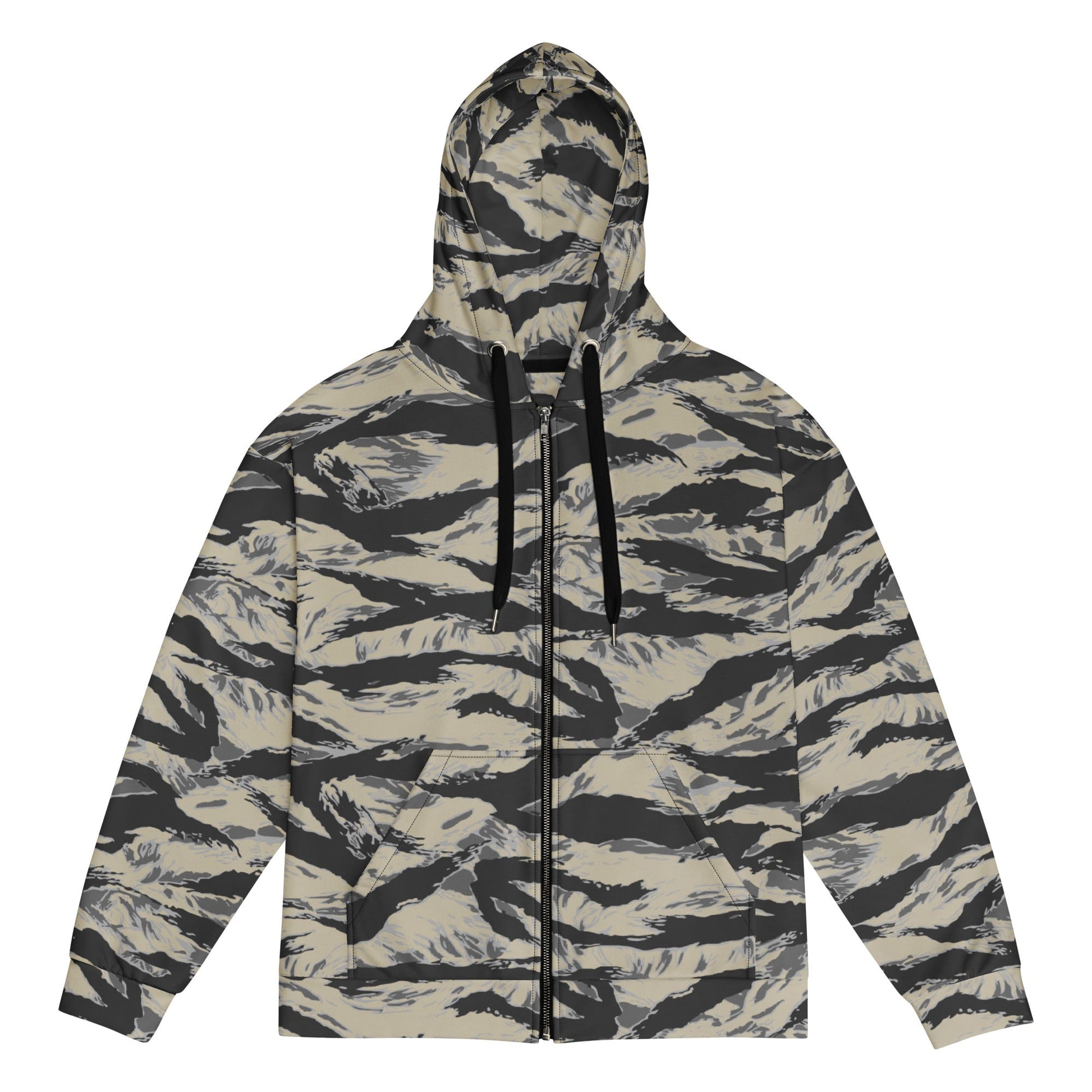 American Tiger Stripe Urban Rubble CAMO Unisex zip hoodie - 2XS - Zip Hoodies