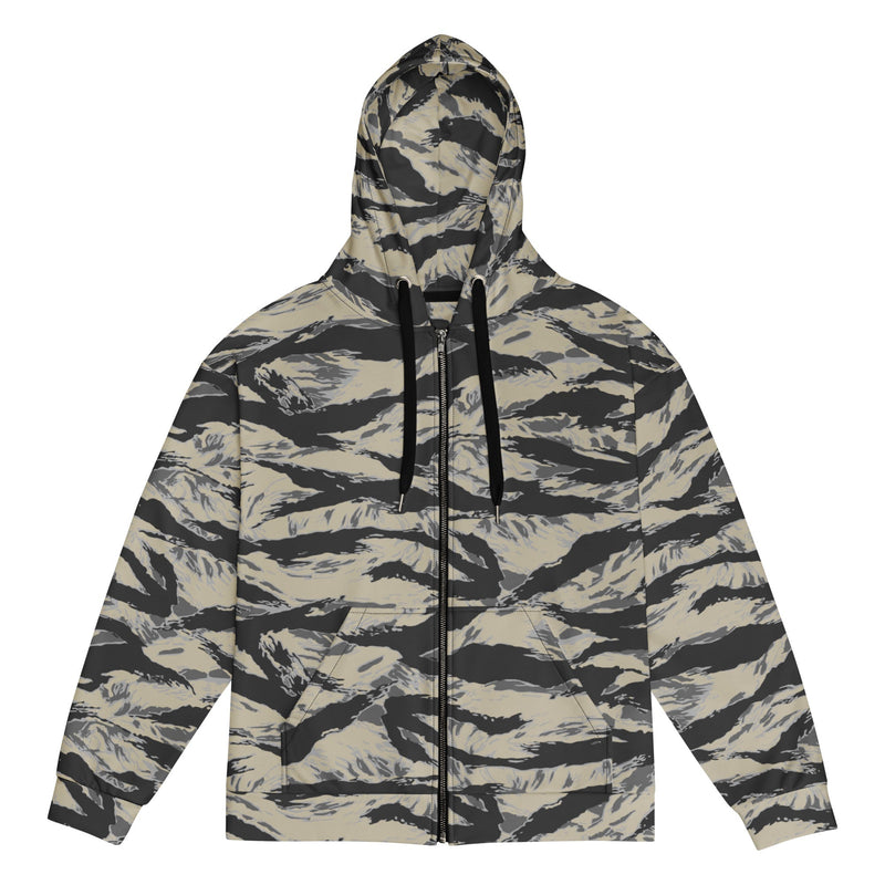 Tiger Stripe Urban Rubble CAMO Unisex Zip Hoodie - 2XS