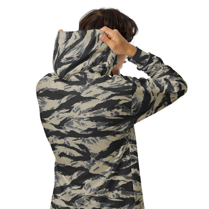 American Tiger Stripe Urban Rubble CAMO Unisex zip hoodie - Zip Hoodies