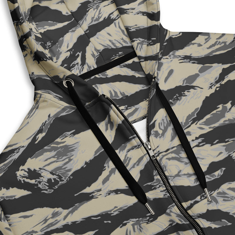 Tiger Stripe Urban Rubble CAMO Unisex Zip Hoodie