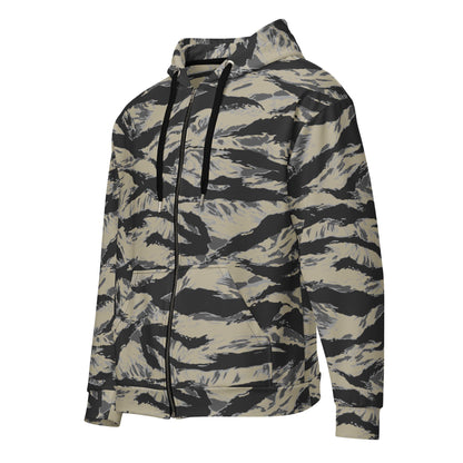 American Tiger Stripe Urban Rubble CAMO Unisex zip hoodie - Zip Hoodies