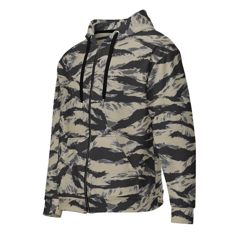 Tiger Stripe Urban Rubble CAMO Unisex Zip Hoodie