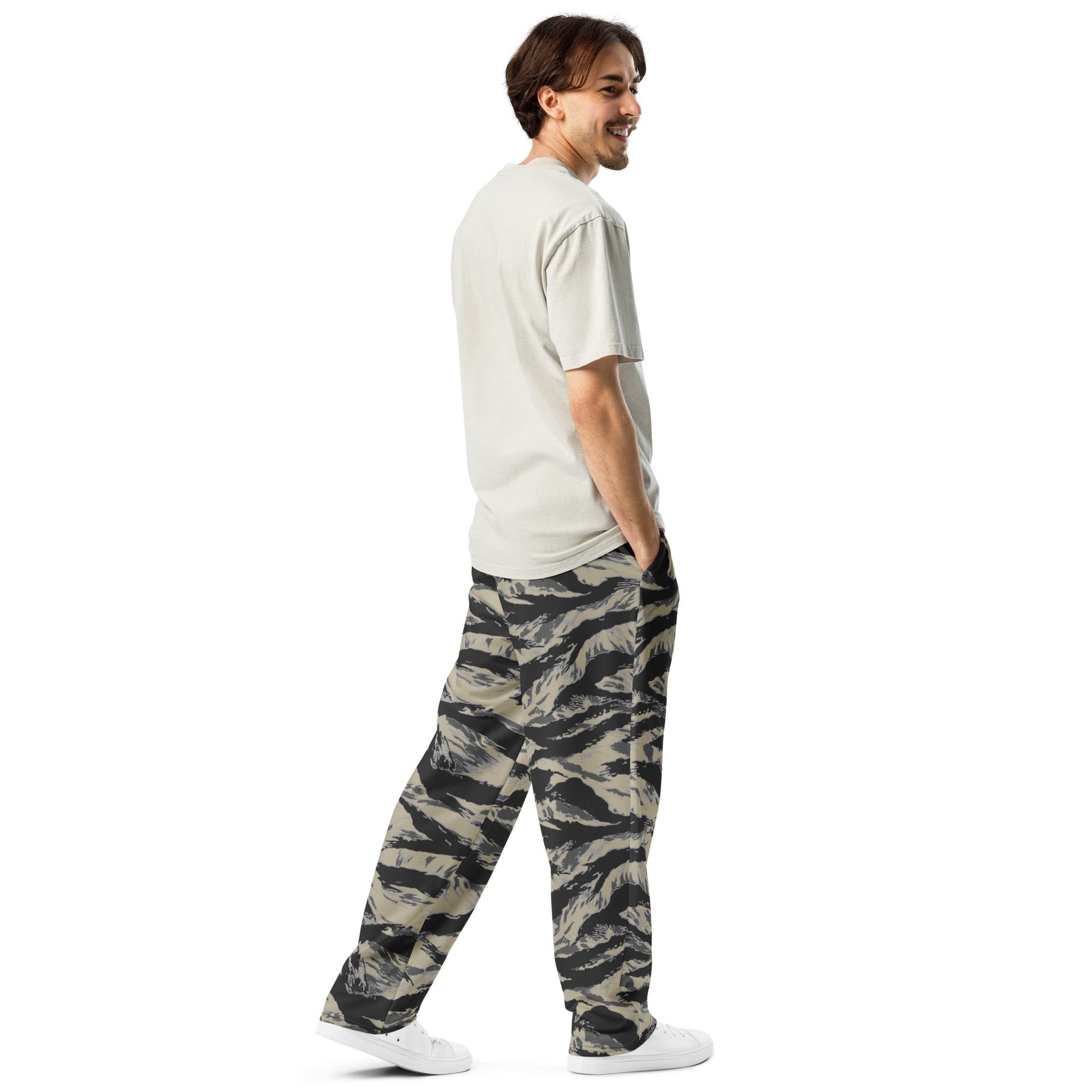 American Tiger Stripe Urban Rubble CAMO Wide-leg joggers - Joggers