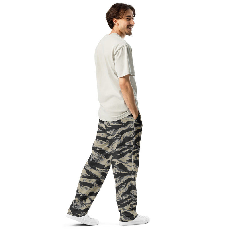Tiger Stripe Urban Rubble CAMO Unisex Wide-Leg Joggers