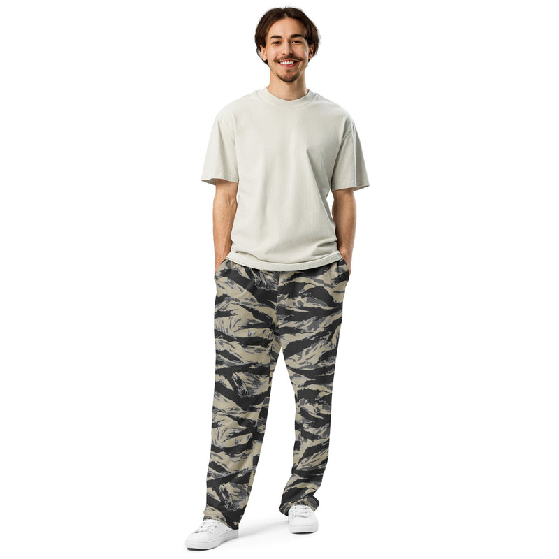 Tiger Stripe Urban Rubble CAMO Unisex Wide-Leg Joggers