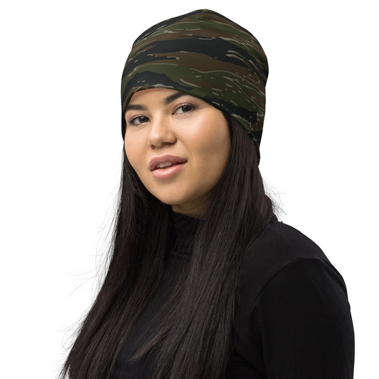 American Tiger Stripe Vintage Advisor Vietnam CAMO Beanie - Beanies
