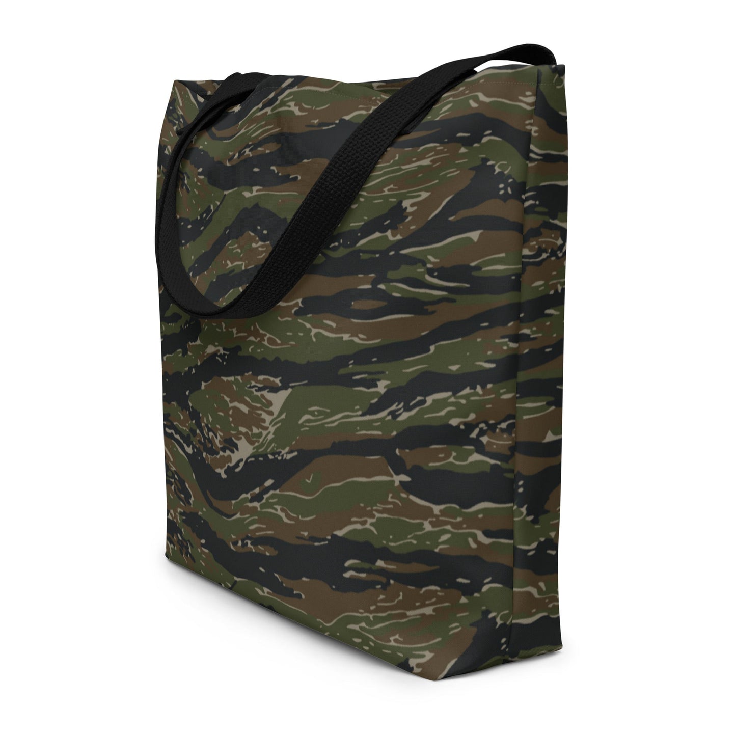 American Tiger Stripe Vintage Advisor Vietnam CAMO Large Tote Bag